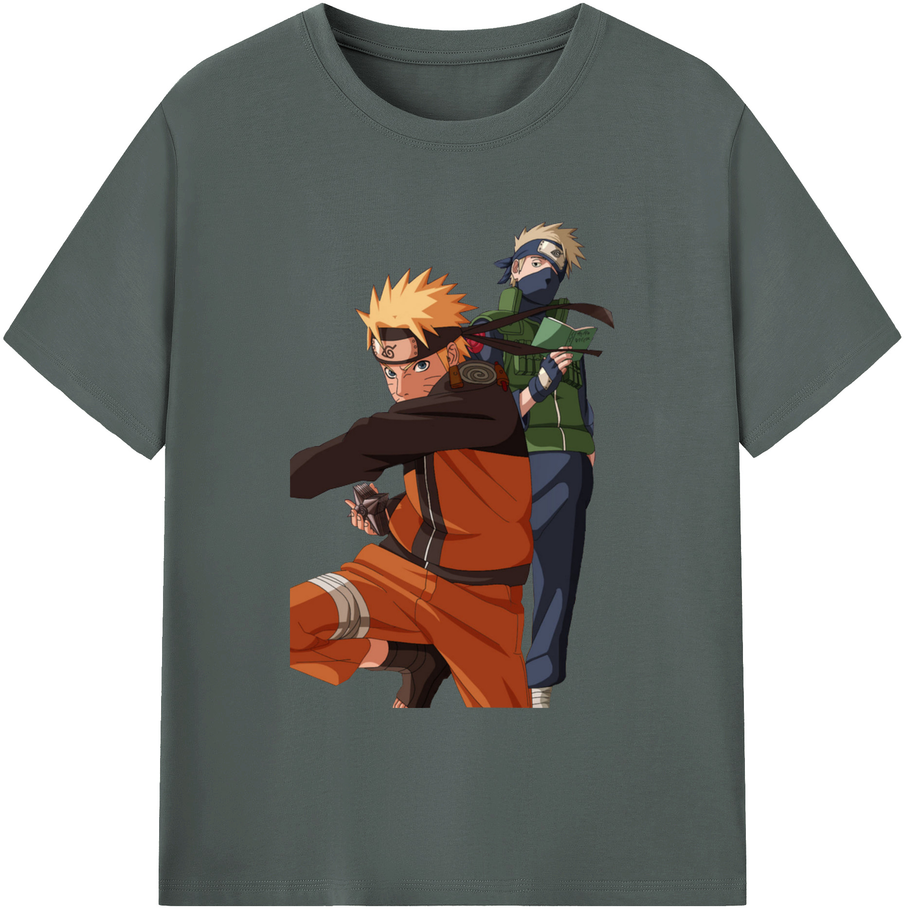 （画像用） NARUTO -ナルト- うずまき ナルト Uzumaki Naruto 綿100％ メンズ半袖Tシャツ｜肌触りやわらか＆通気性